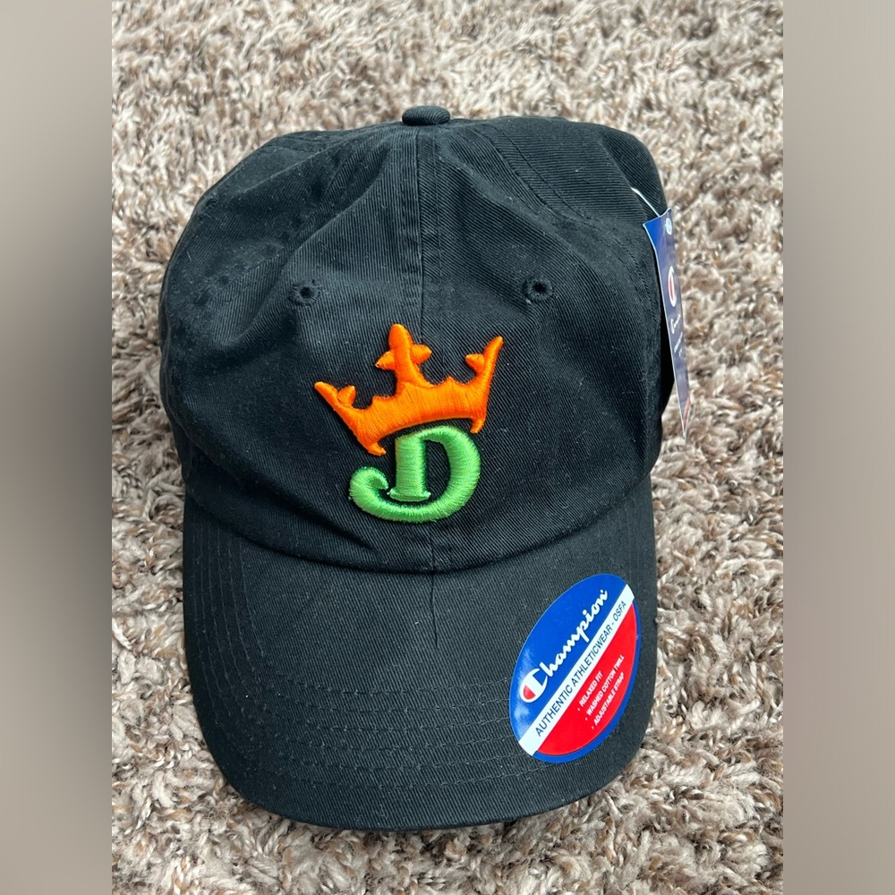 Champion Draft Kings Embroidered Adjustable Dad Hat Black